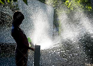 Summer fun with water