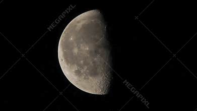 Third quarter crescent moon