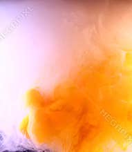 Orange and rose paint cloud