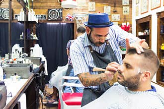 Vintage barber shop.