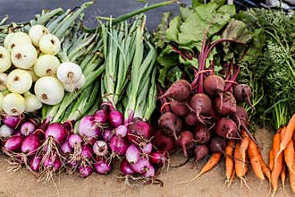 Mixed vegetables from farmers market