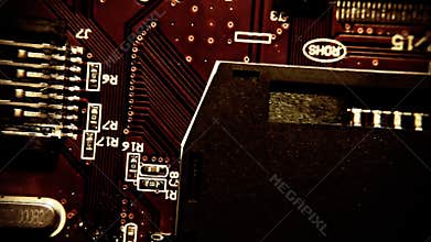 Printed circuits retro vintage