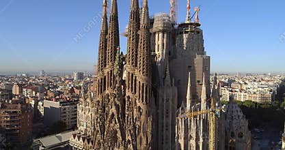 La Sagrada Familia Aerial View