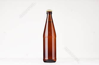 Brown NRW beer bottle 500ml mock up.