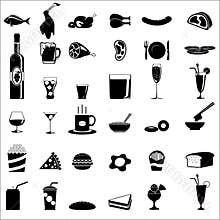 Food and beverage icons