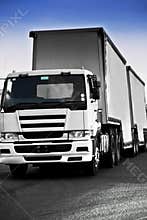 Heavy Goods in Transit - White Lorry