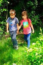Little Kids Holding Hands
