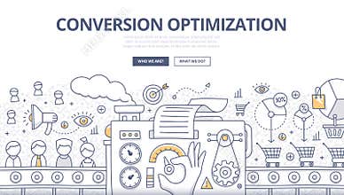 Conversion Optimization Doodle Concept