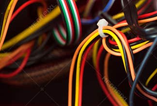 Wires inside a computer