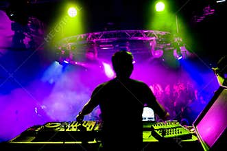 Dj at the concert