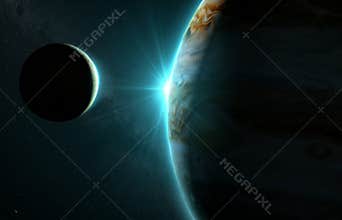 Jupiter and moon Io
