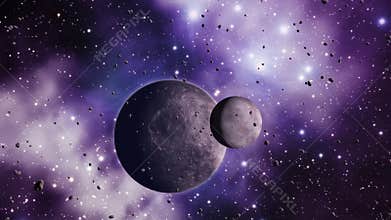 Asteroids planets and space warp