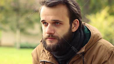 Man with Sad Expression