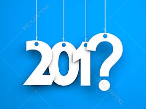 What year next? New year metaphors. White words on blue background