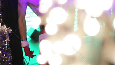 Guy dancing in a nightclub.