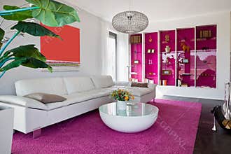 Modern house, living-room