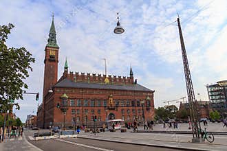 Copenhagen city hall and Radhuspladsen