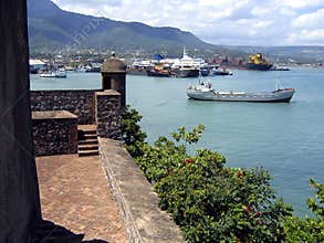 Old Caribbean Fort and Puerto Plata Port