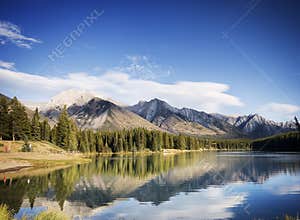 Wild nature in Rocky Mountains