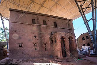 Bet Maryam Church, St. Mary Church in Lalibela, Ethiopia
