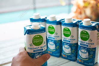 Simple Truth Organic Coconut water cartons