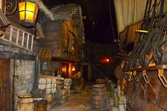 Inside the Pirate Museum in Nassau