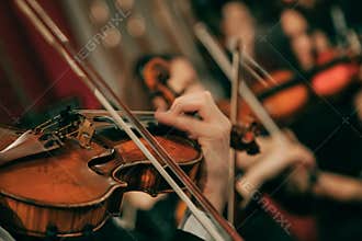 Symphony orchestra on stage