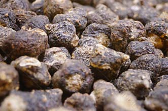 Black maca, a health medicine is sold in the New Year market.