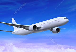 Flying plane