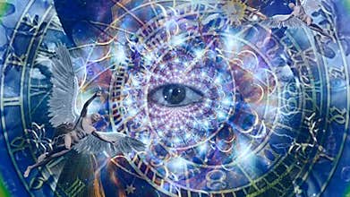 Astronomical clock and all seeng eye