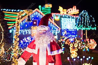 Christmas decoration in the garden