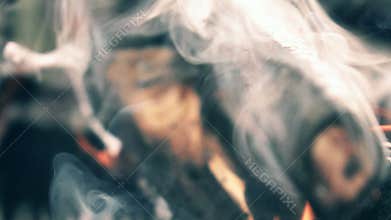 Flame of fire. slow motion.