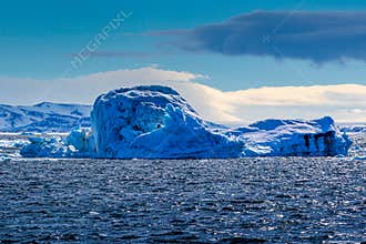Norway landscape ice nature of the glacier mountains
