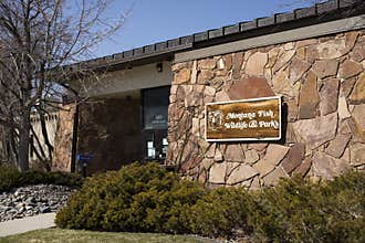 Helena, Montana - April 8, 2020: Department of Fish, Wildlife, and Park building exterior. A government law enforcement agency to