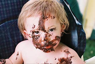 Messy Baby First Birthday Celebration
