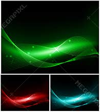 Set of abstract backgrounds