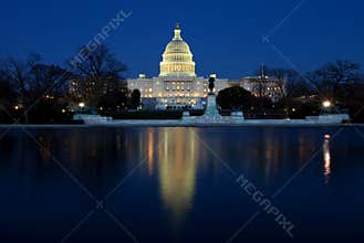 Nation Capitol in Washington DC at Night