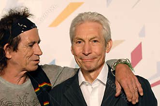 Rolling Stones,  Charlie Watts and Keith Richards