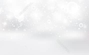 White Bokeh, abstract background, silver stars blinking scatter luxury decorate for christmas winter seasonal holiday vector