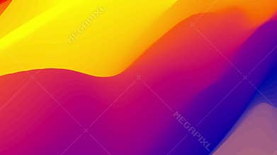 Abstract colorful wavy background in bright rainbow colors.