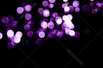 Abstract background purple bokeh with black background