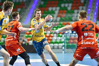 Men handball match