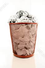 Full Trash Bin