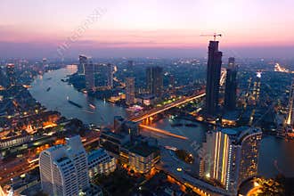 Bangkok at dusk