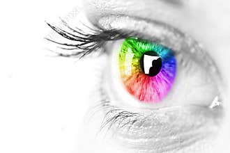 Colorful eye