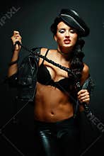Fetish model in outfit