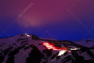 SM Thredbo Nigh Skiing