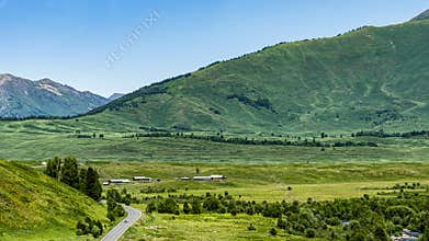 Mountain Landscape in Altay Region, Xinjiang, China