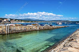 Port of Corrubedo Natural Park in Galicia, Northern Spain