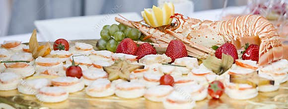 Wedding catering buffet
